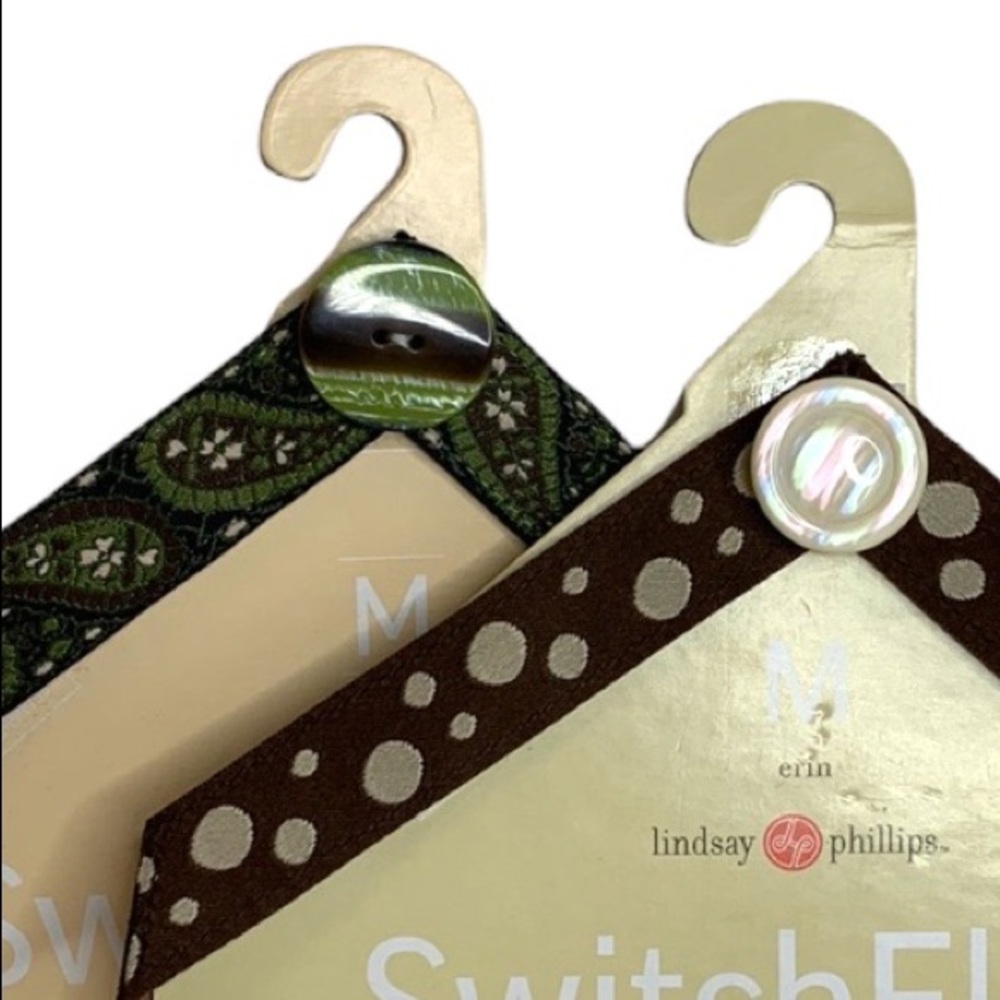 Brown Switch Flops Straps Lot of 2 Pairs